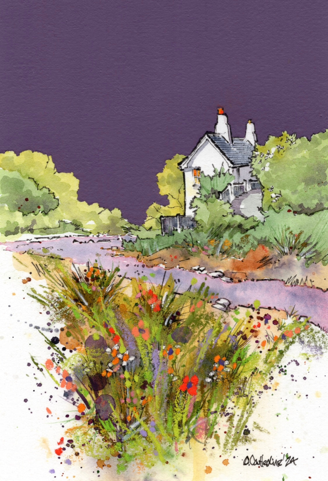 A Violet Night - South Pool Village Devon