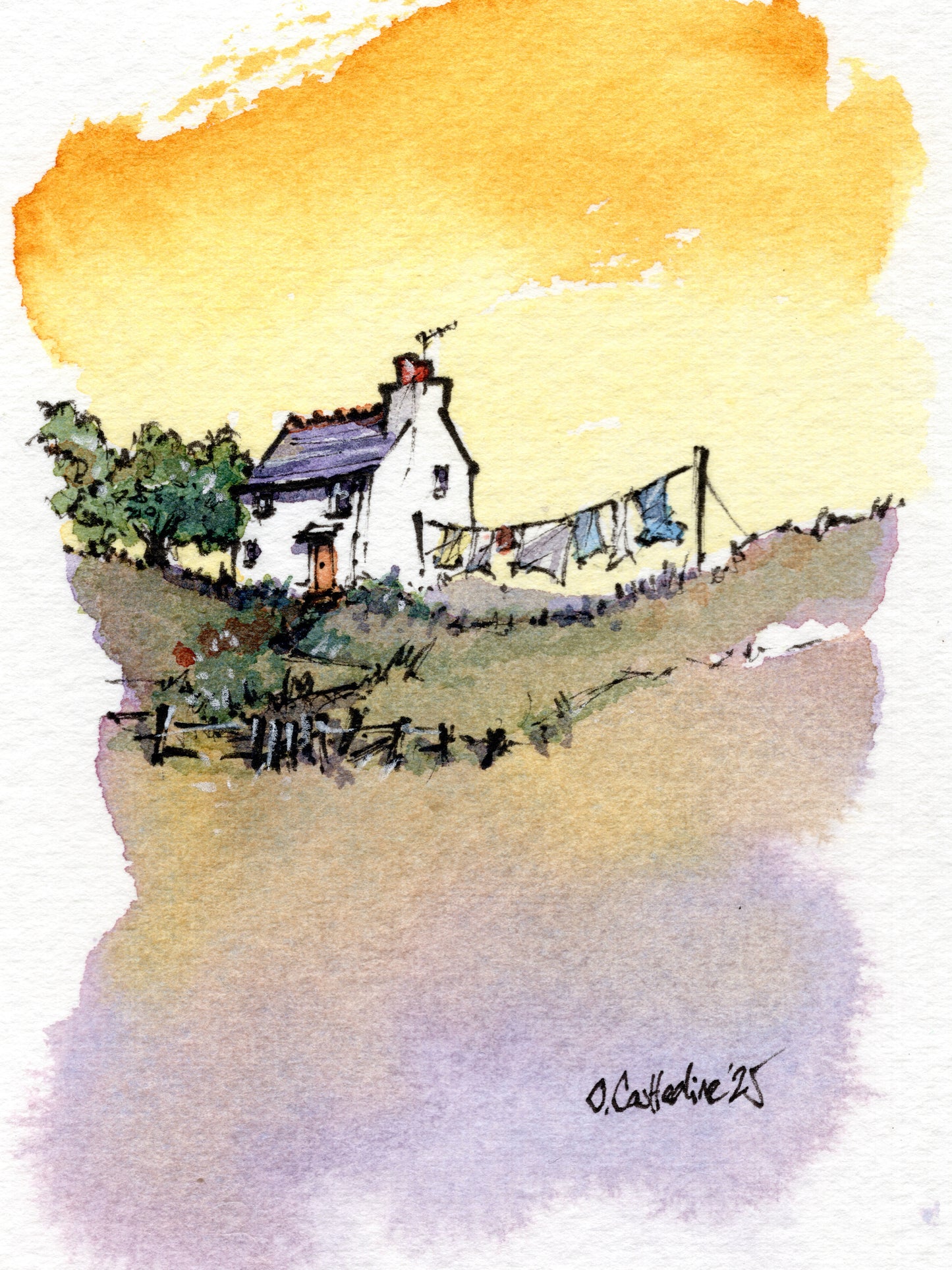 Wash Day, Countryside Cottage