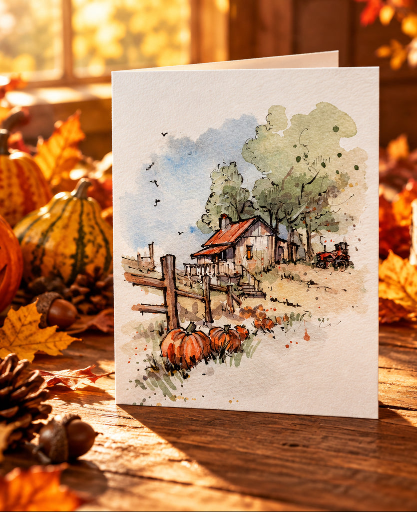 Spooky Halloween Greetings Cards - Pack of 3, Includes Envelopes