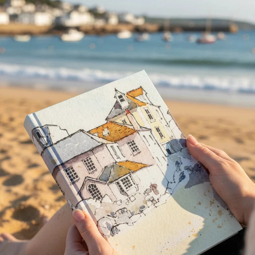 Harbour Beach St Ives Cornwall - Hardback Journal