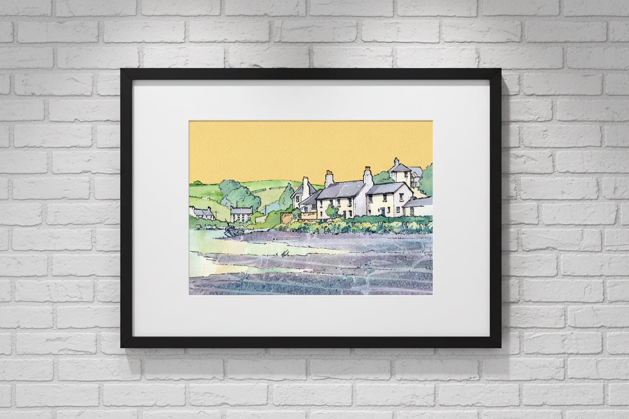 Southpool Village, South Devon - Fine Art PRINT