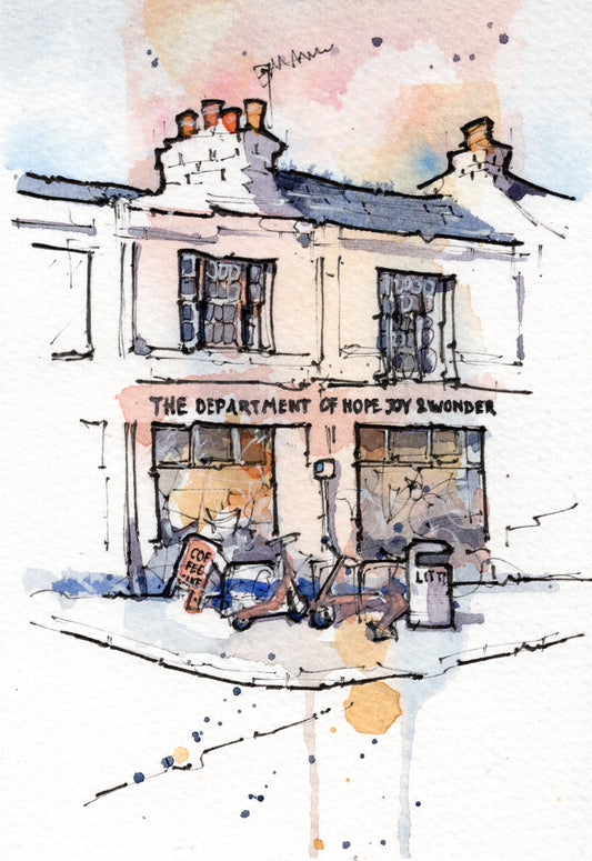 The Department of Hope, Joy & Wonder — Original Ink & Watercolour