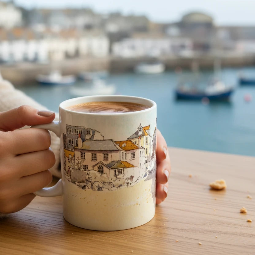 harbour beach st ives mug
