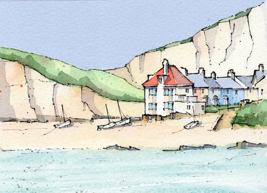 Hope Cove – Original Mixed Media Painting