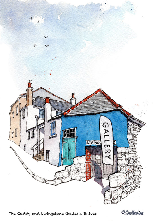 St Ives, Westcotts Quay - Mounted Print