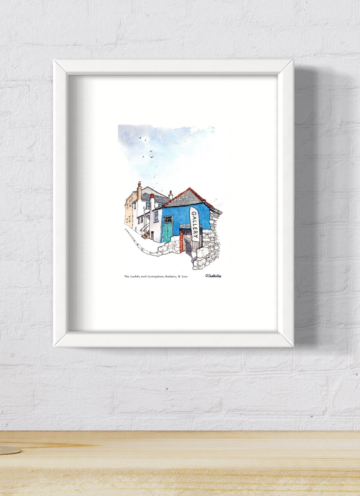 St Ives, Westcotts Quay - Mounted Print