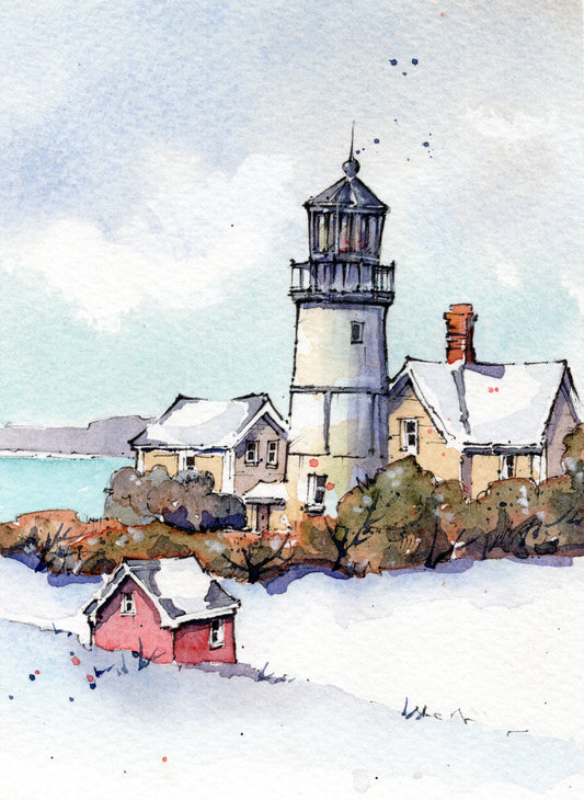 Sandy Neck Lighthouse - Original Watercolour Painting